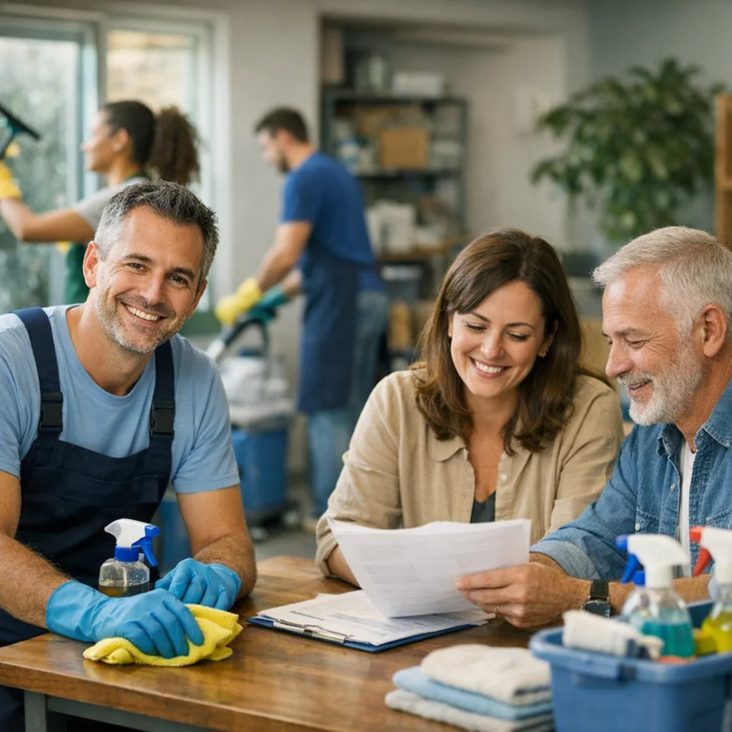 L'équipe Cévennes Propreté